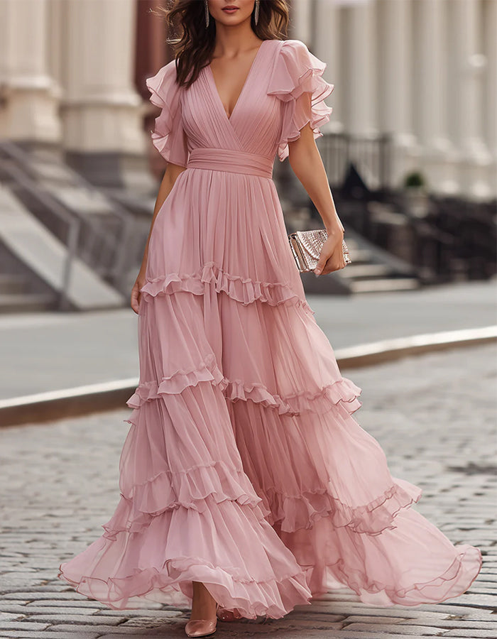 Women's Lightweight Chiffon Maxi Dress