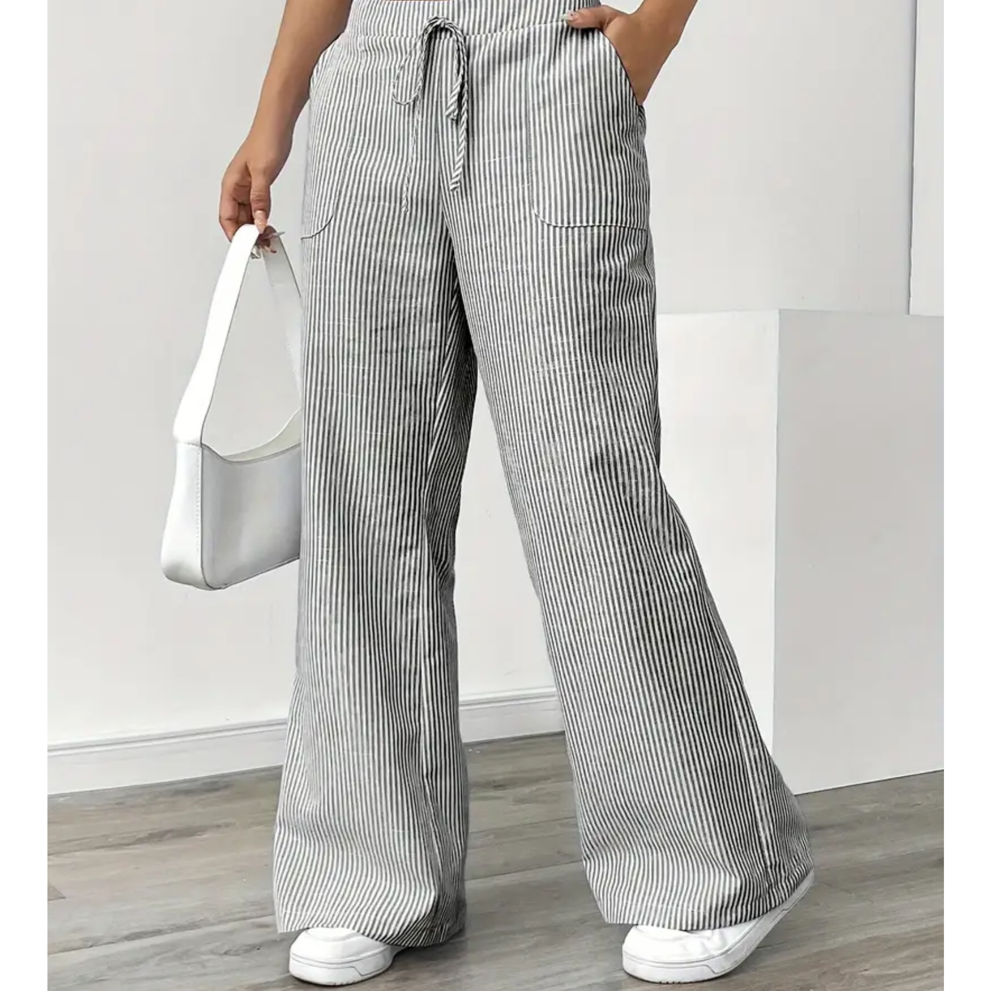 Iryna | Modern Pocket Striped Pant