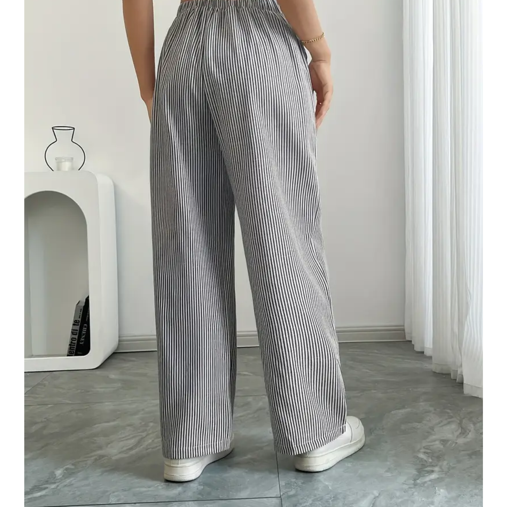 Iryna | Modern Pocket Striped Pant