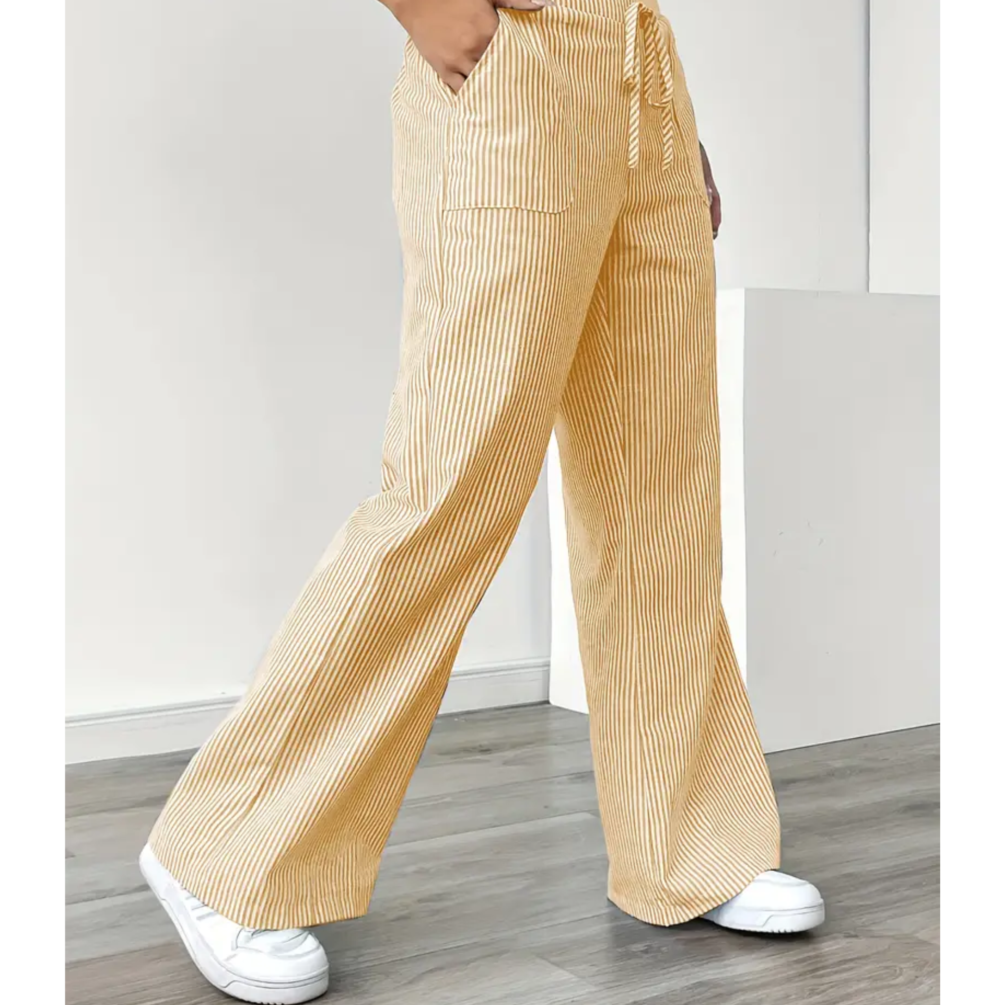 Iryna | Modern Pocket Striped Pant