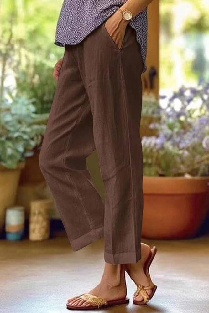 Anvee | Trendy Summer Trousers with Side Pockets