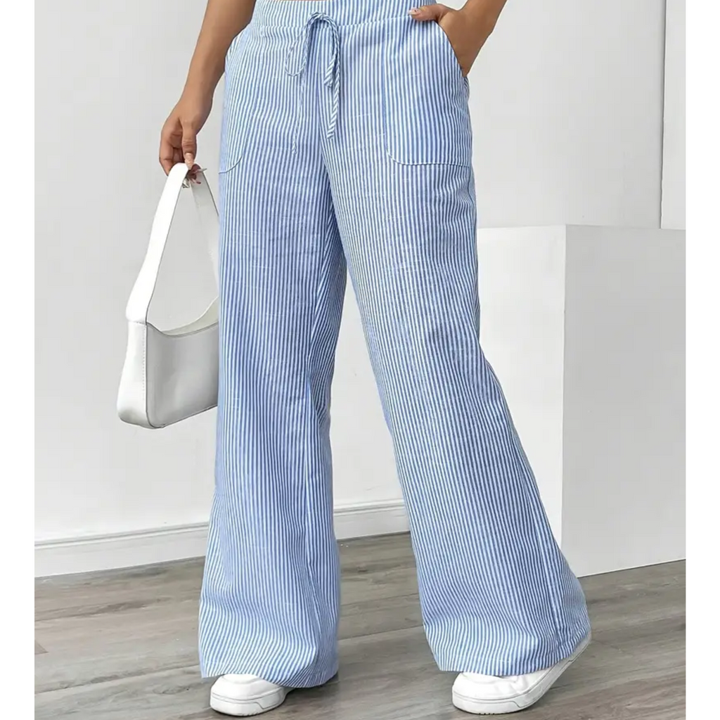 Iryna | Modern Pocket Striped Pant