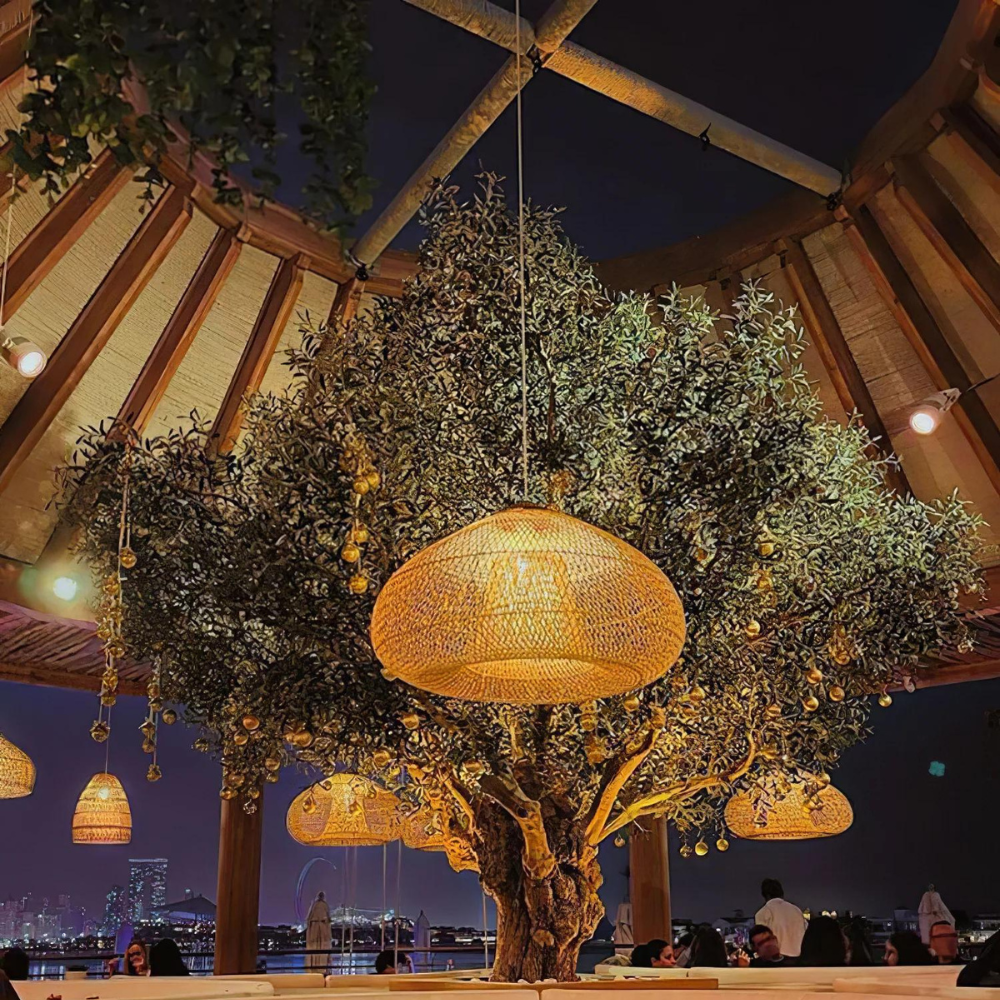 Boho Natural Rattan Pendant Light with Woven Dome Shade | Hardwired Ceiling Fixture for Dining Room 6