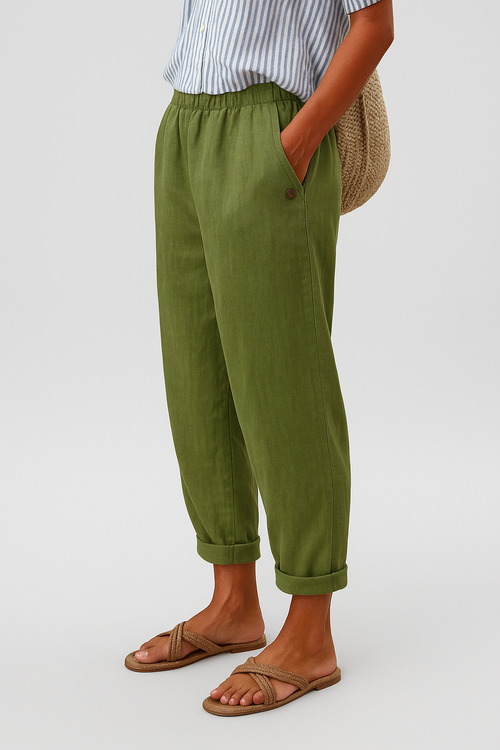 Baila | Casual Wide-Leg Pants with Side Pockets