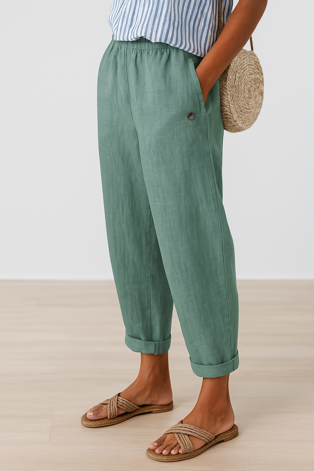 Baila | Casual Wide-Leg Pants with Side Pockets