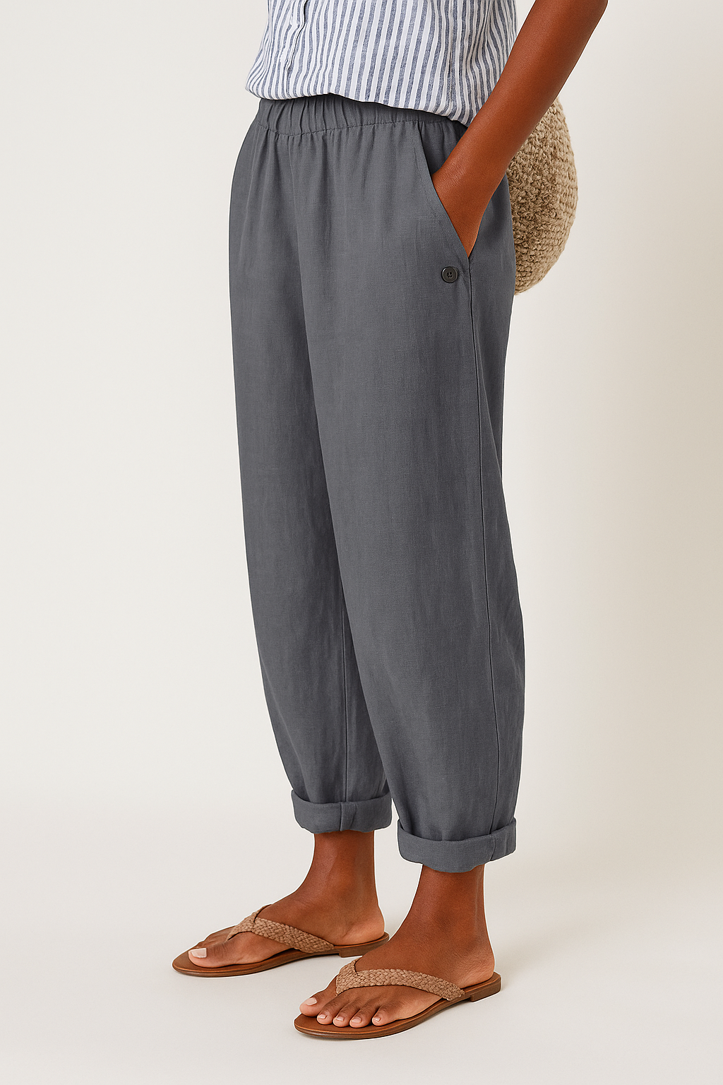 Baila | Casual Wide-Leg Pants with Side Pockets