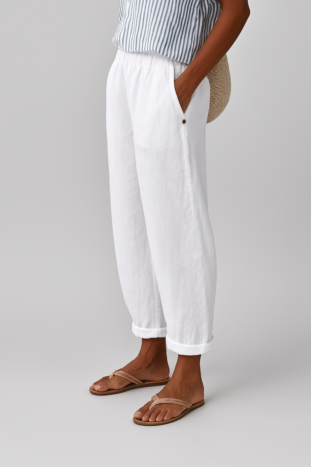 Baila | Casual Wide-Leg Pants with Side Pockets