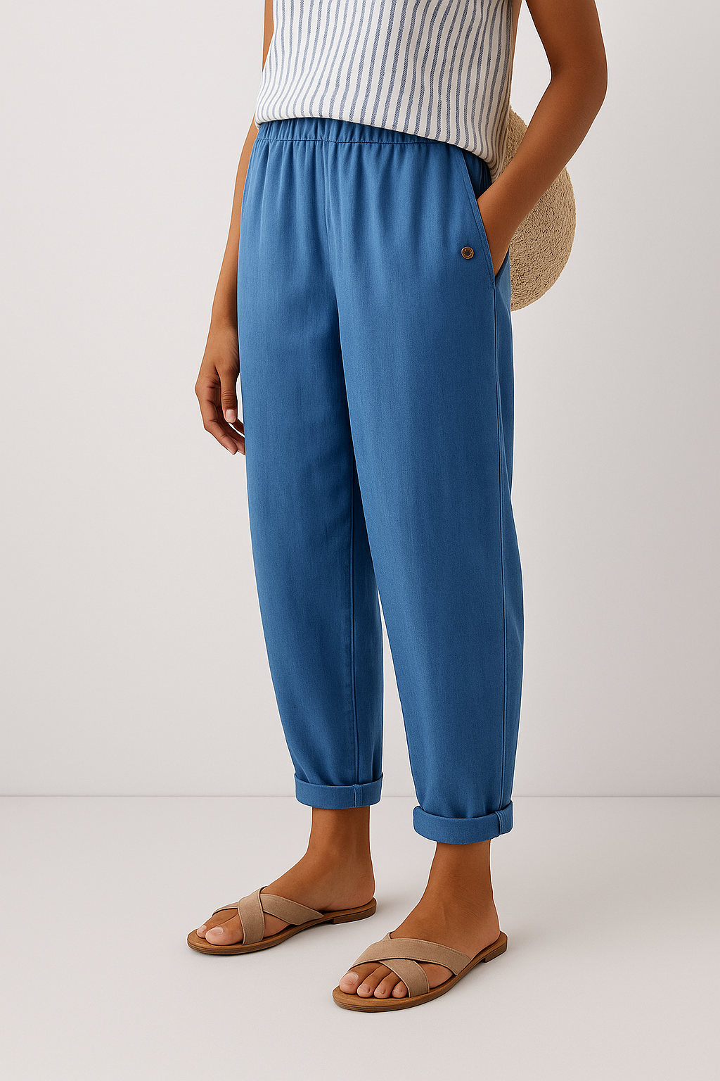 Baila | Casual Wide-Leg Pants with Side Pockets