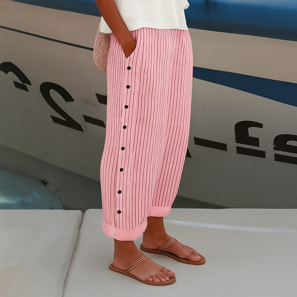 Darlin | Fashion Striped Pants With Side Pockets