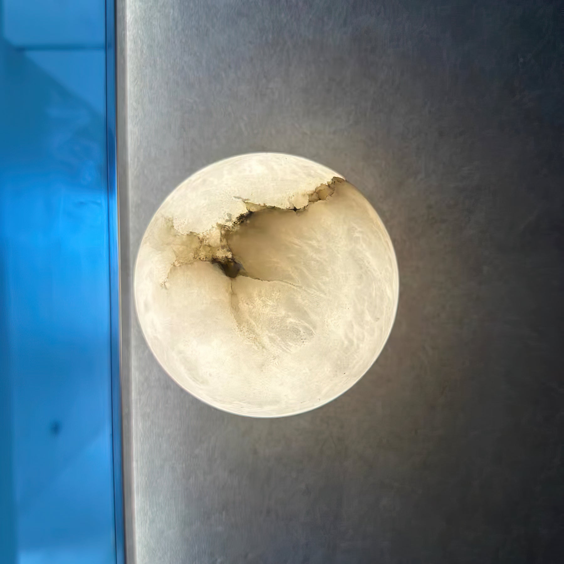 Contemporary Alabaster Wall Sconce | Hardwired Warm White Light for Bedroom 6