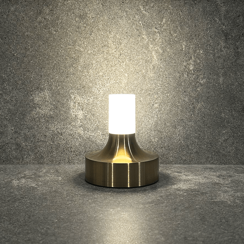 Contemporary Aluminium Table Lamp | Rechargeable Touch Control with 3 Colour Temperatures for Nightstand 0