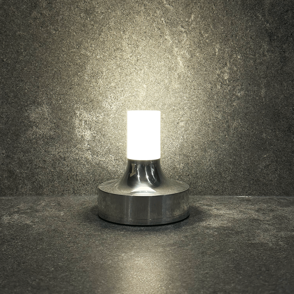 Contemporary Aluminium Table Lamp | Rechargeable Touch Control with 3 Colour Temperatures for Nightstand 1