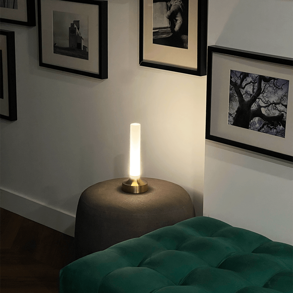 Contemporary Aluminium Table Lamp | Rechargeable Touch Control with 3 Colour Temperatures for Nightstand 4