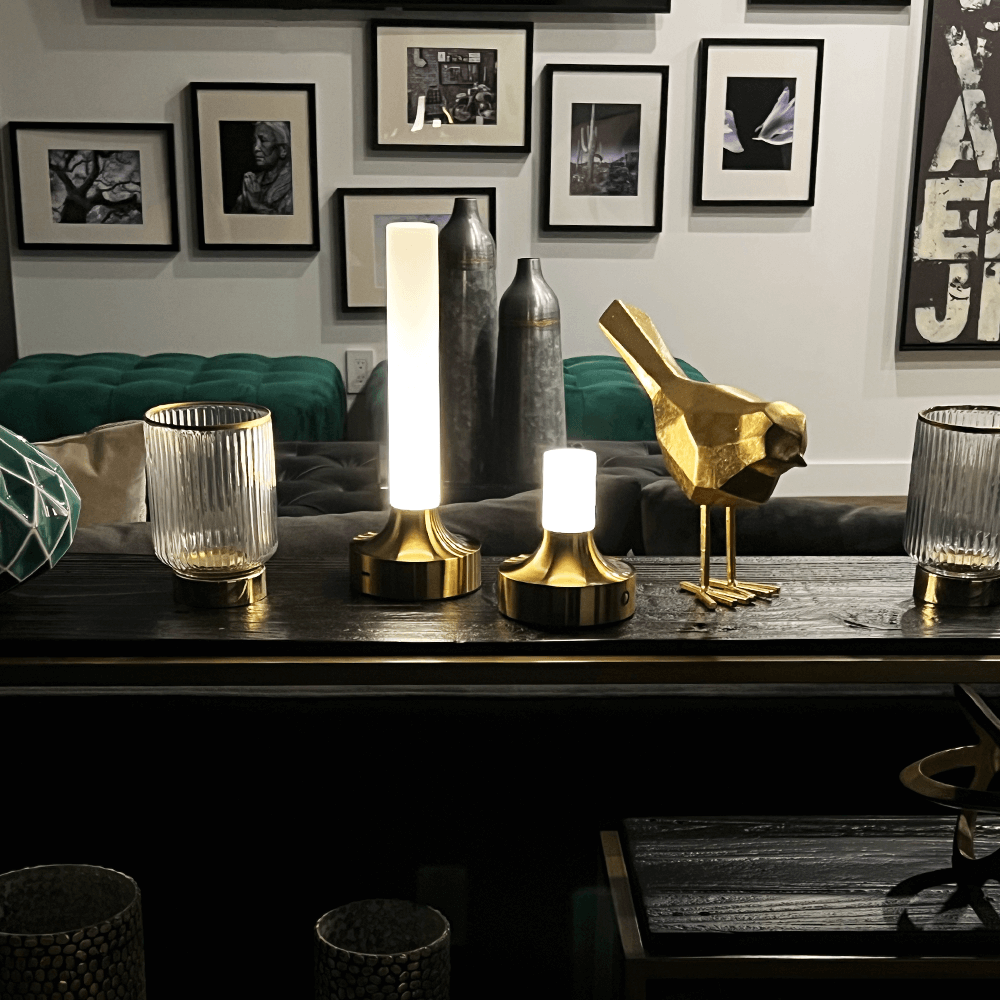 Contemporary Aluminium Table Lamp | Rechargeable Touch Control with 3 Colour Temperatures for Nightstand 6