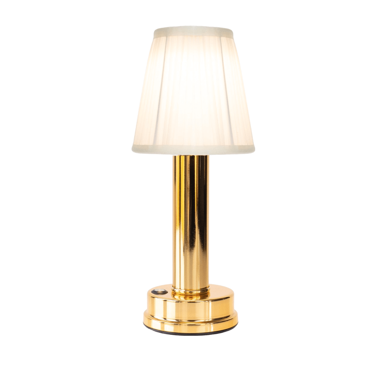 Contemporary Aluminum Fabric Table Lamp | Touch Control Cordless Light for Bedroom 0
