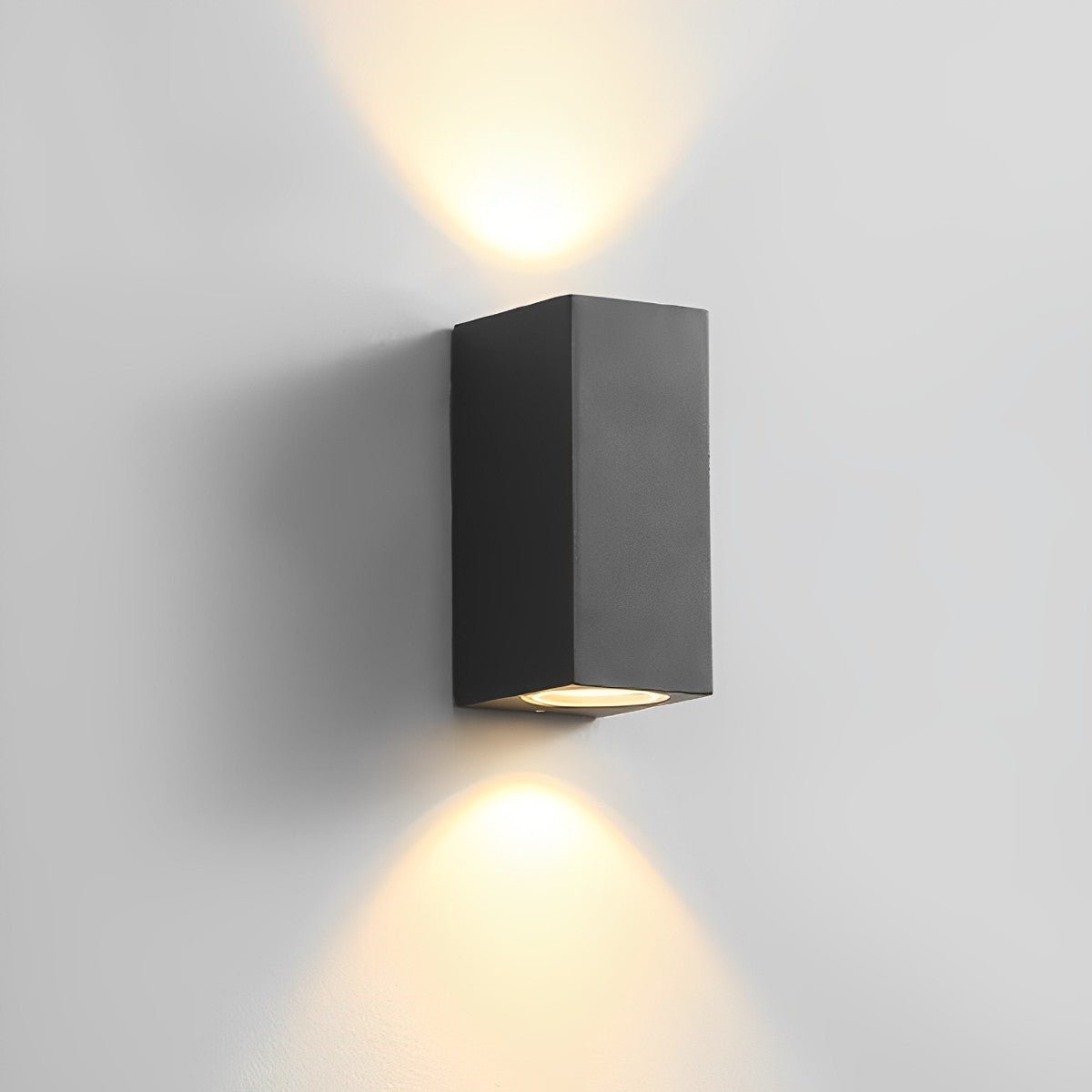 Contemporary Black Aluminum Outdoor Wall Lights | Waterproof LED Garden Lighting for Courtyards and Villa Facades 8