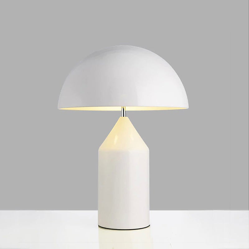 Contemporary Black Metal Table Lamp with LED Bulb | Plug-In Lighting for Living Room 0