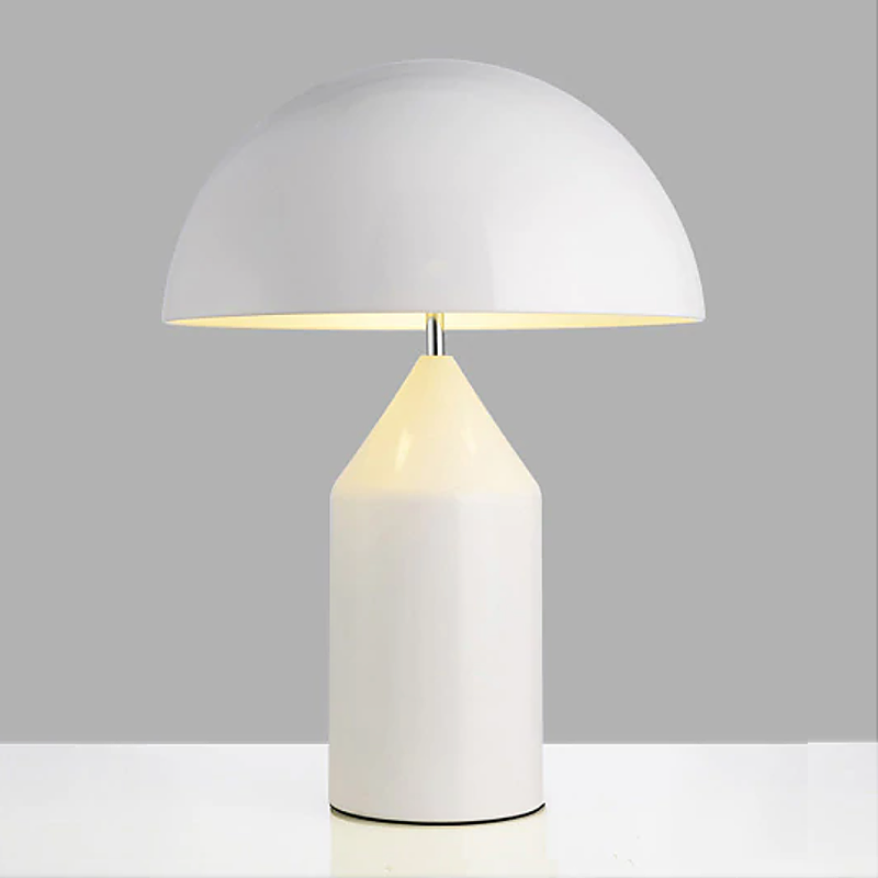 Contemporary Black Metal Table Lamp with LED Bulb | Plug-In Lighting for Living Room 1
