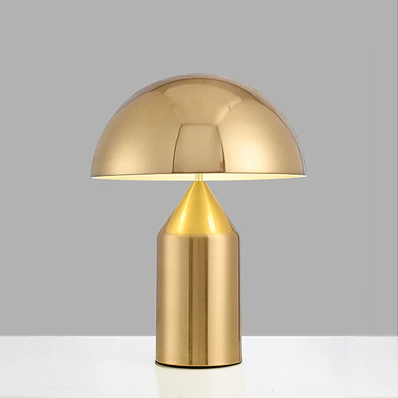 Contemporary Black Metal Table Lamp with LED Bulb | Plug-In Lighting for Living Room 3