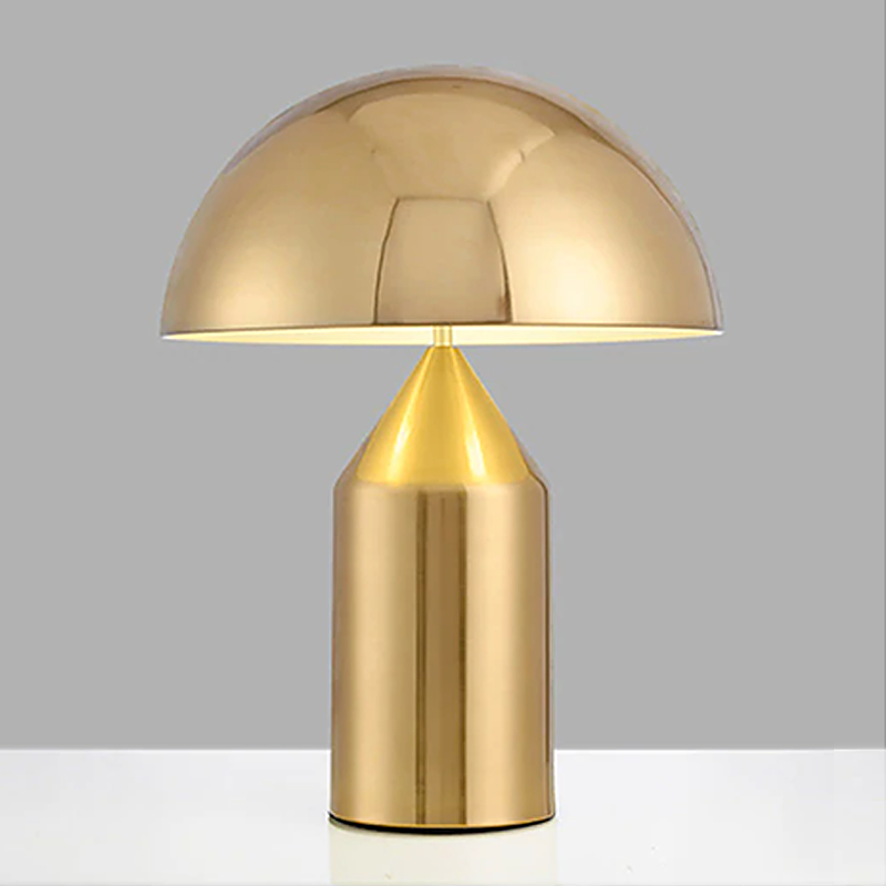 Contemporary Black Metal Table Lamp with LED Bulb | Plug-In Lighting for Living Room 4