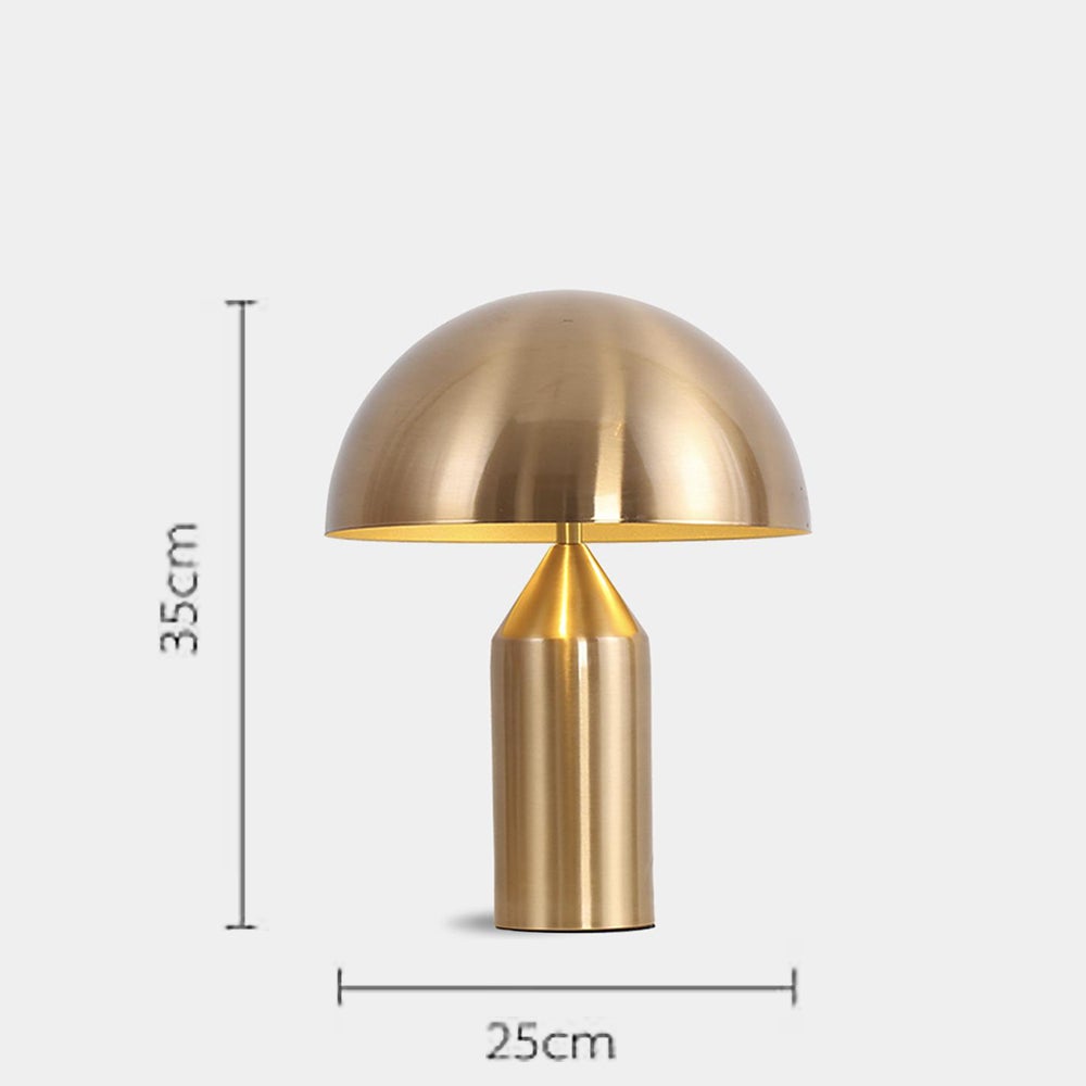 Contemporary Black Metal Table Lamp with LED Bulb | Plug-In Lighting for Living Room 7