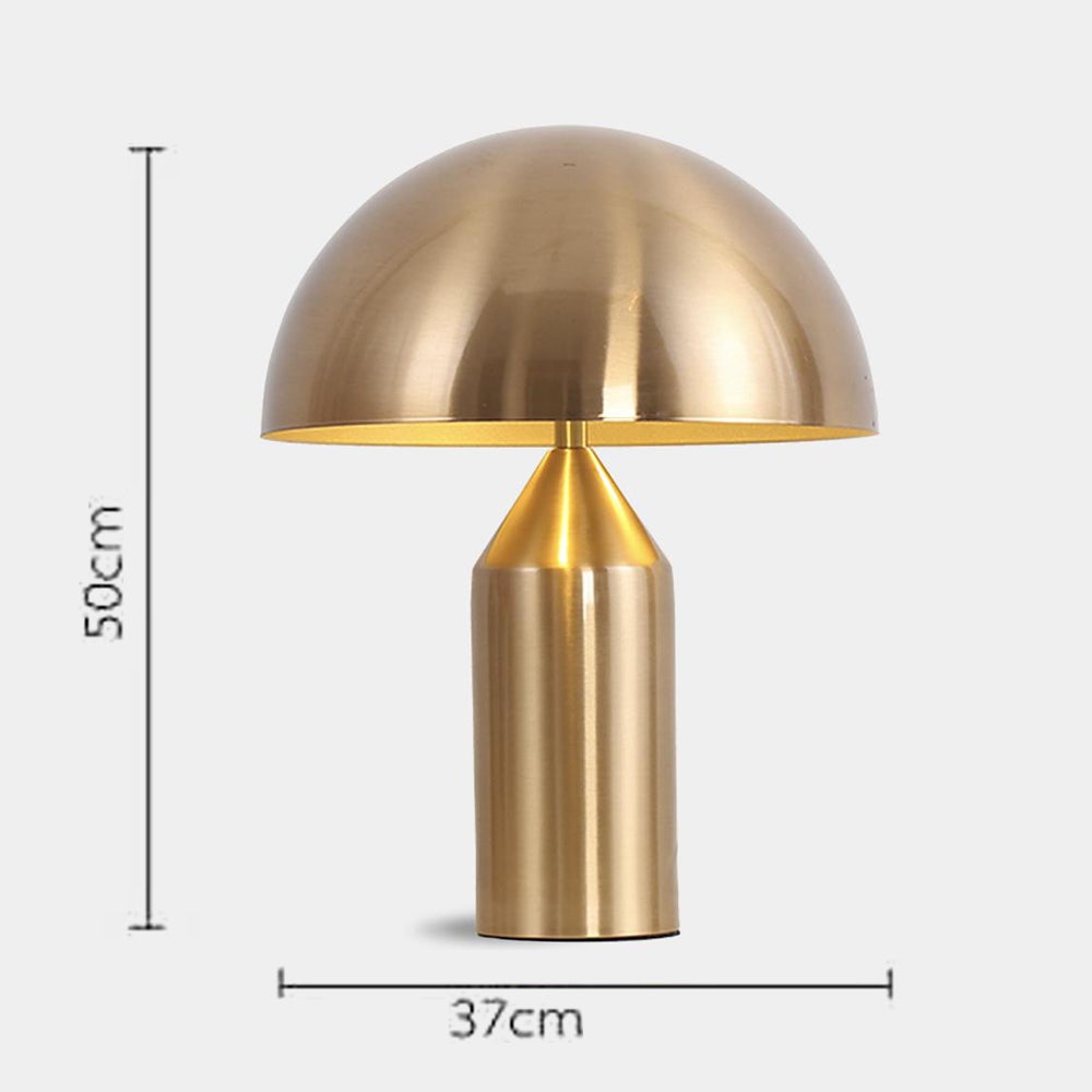 Contemporary Black Metal Table Lamp with LED Bulb | Plug-In Lighting for Living Room 8