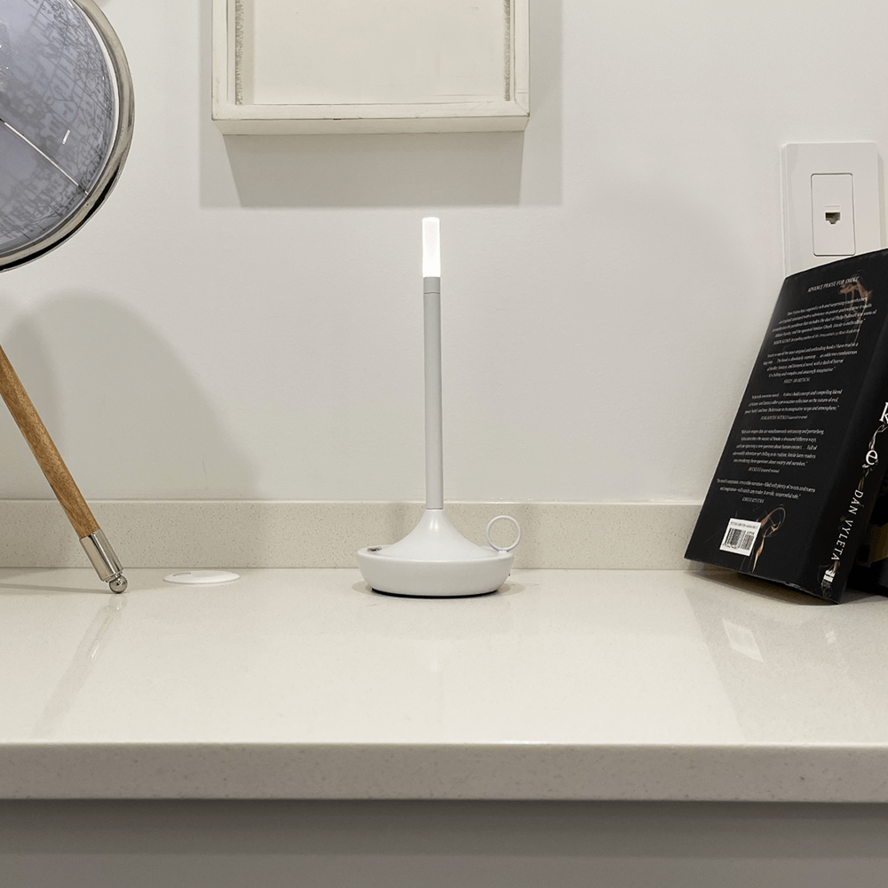 Contemporary Brass Wireless Table Lamp | Touch Control with Adjustable Brightness for Living Room 10