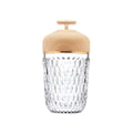 Contemporary Crystal Glass Table Lamp | Portable LED with USB Charging for Living Room 0
