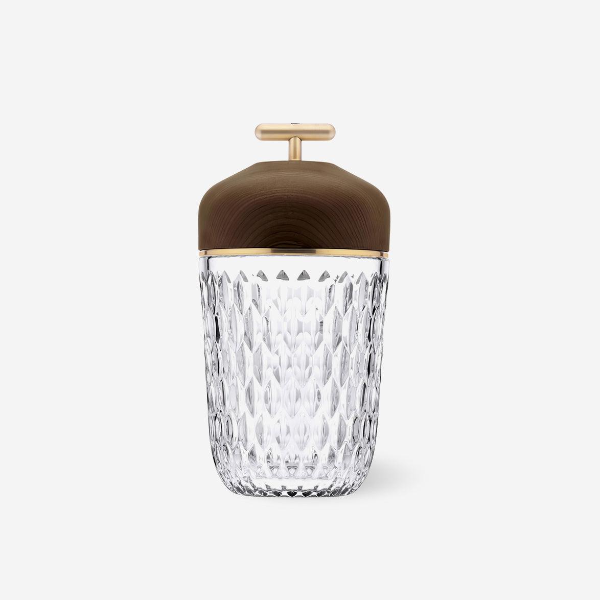 Contemporary Crystal Glass Table Lamp | Portable LED with USB Charging for Living Room 1