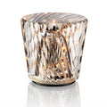 Contemporary Crystal Glass Table Lamp | USB Rechargeable Battery Operated Light for Bedside 0
