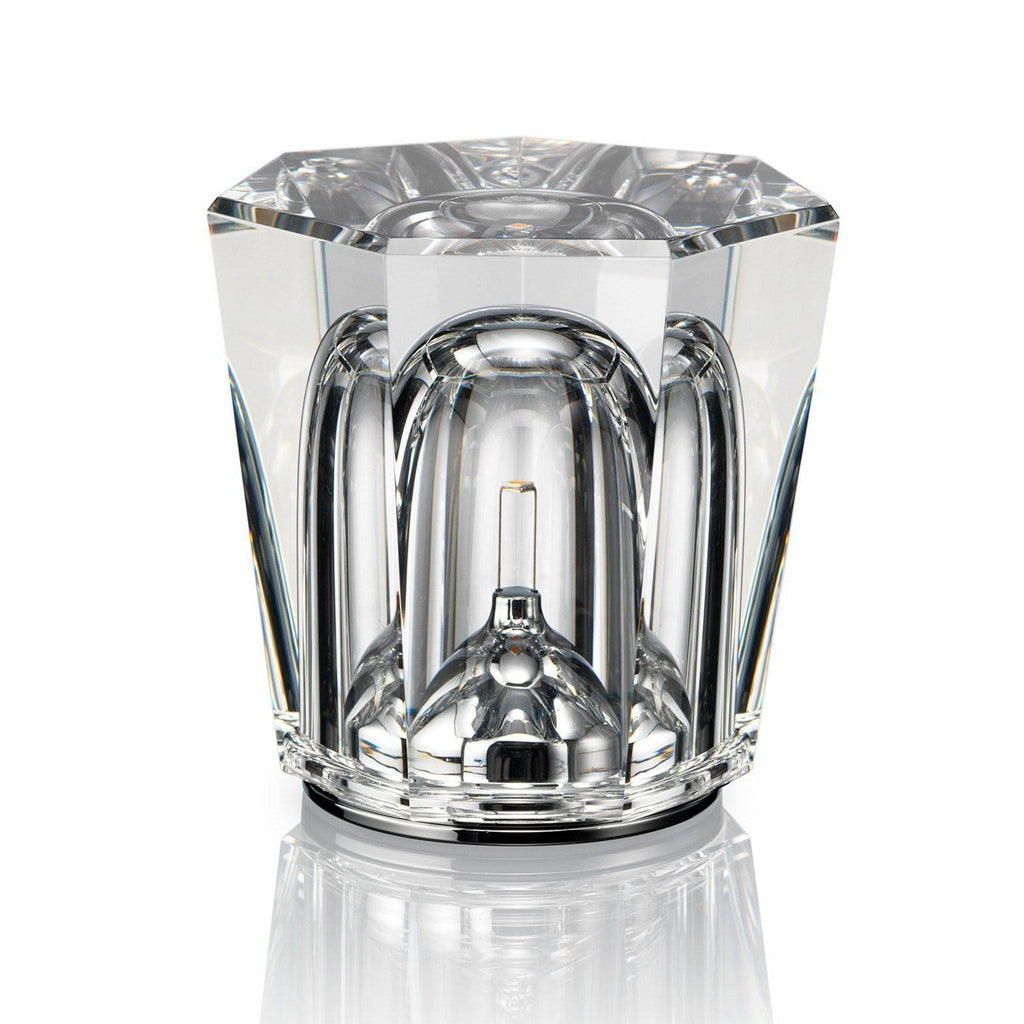Contemporary Crystal Glass Table Lamp | USB Rechargeable Battery Operated Light for Bedside 10