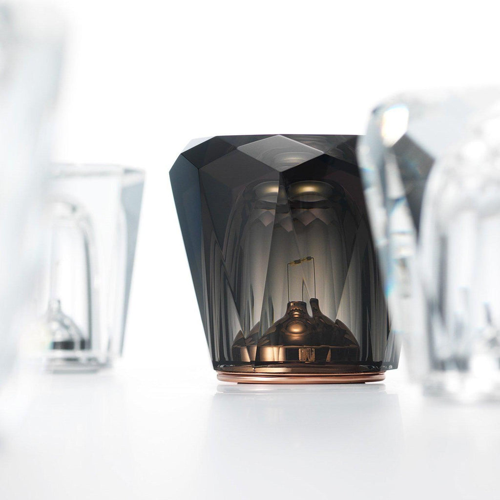Contemporary Crystal Glass Table Lamp | USB Rechargeable Battery Operated Light for Bedside 4