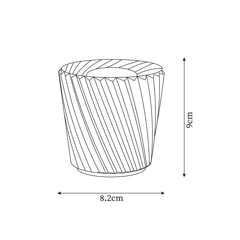 Contemporary Crystal Glass Table Lamp | USB Rechargeable Battery Operated Light for Bedside 5