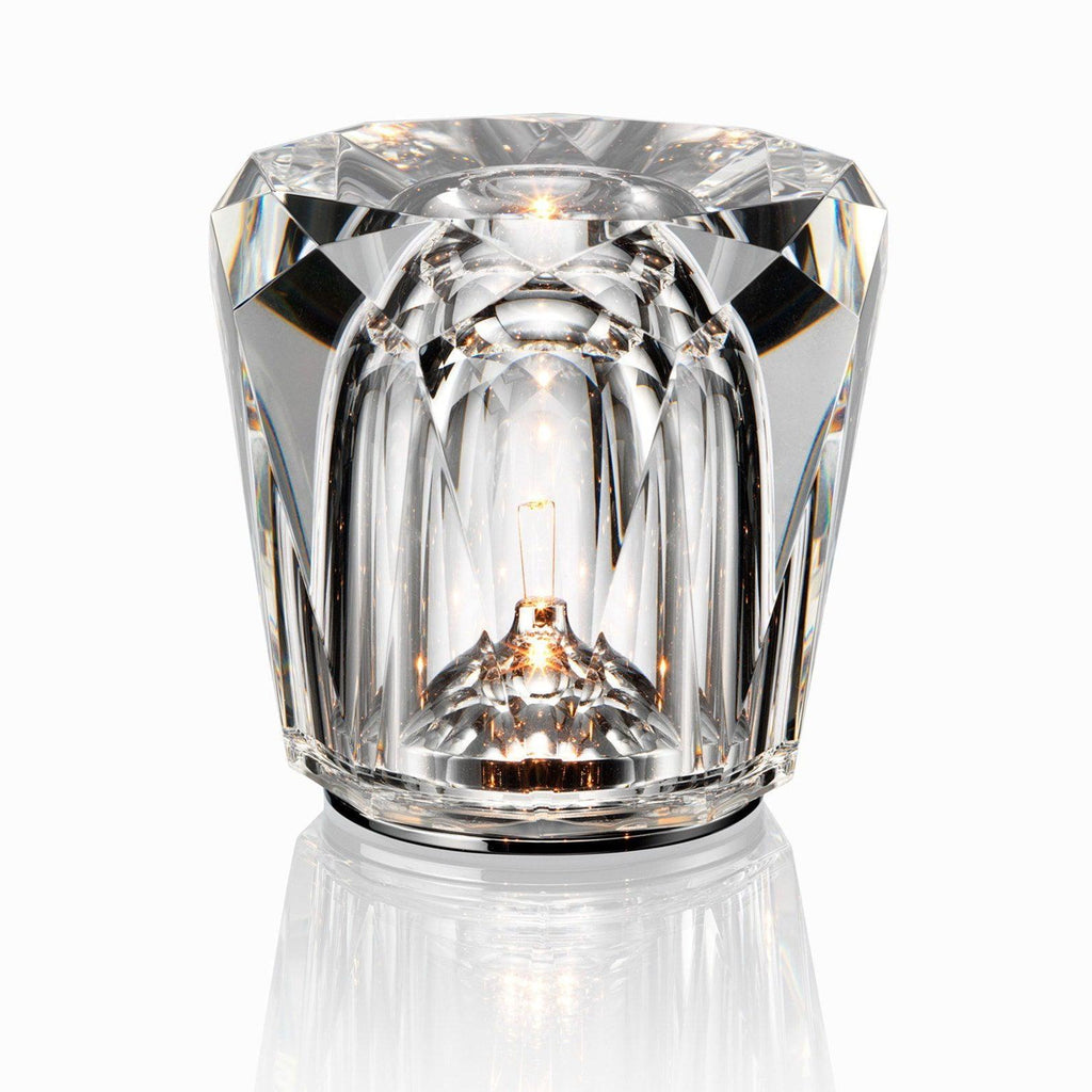 Contemporary Crystal Glass Table Lamp | USB Rechargeable Battery Operated Light for Bedside 9