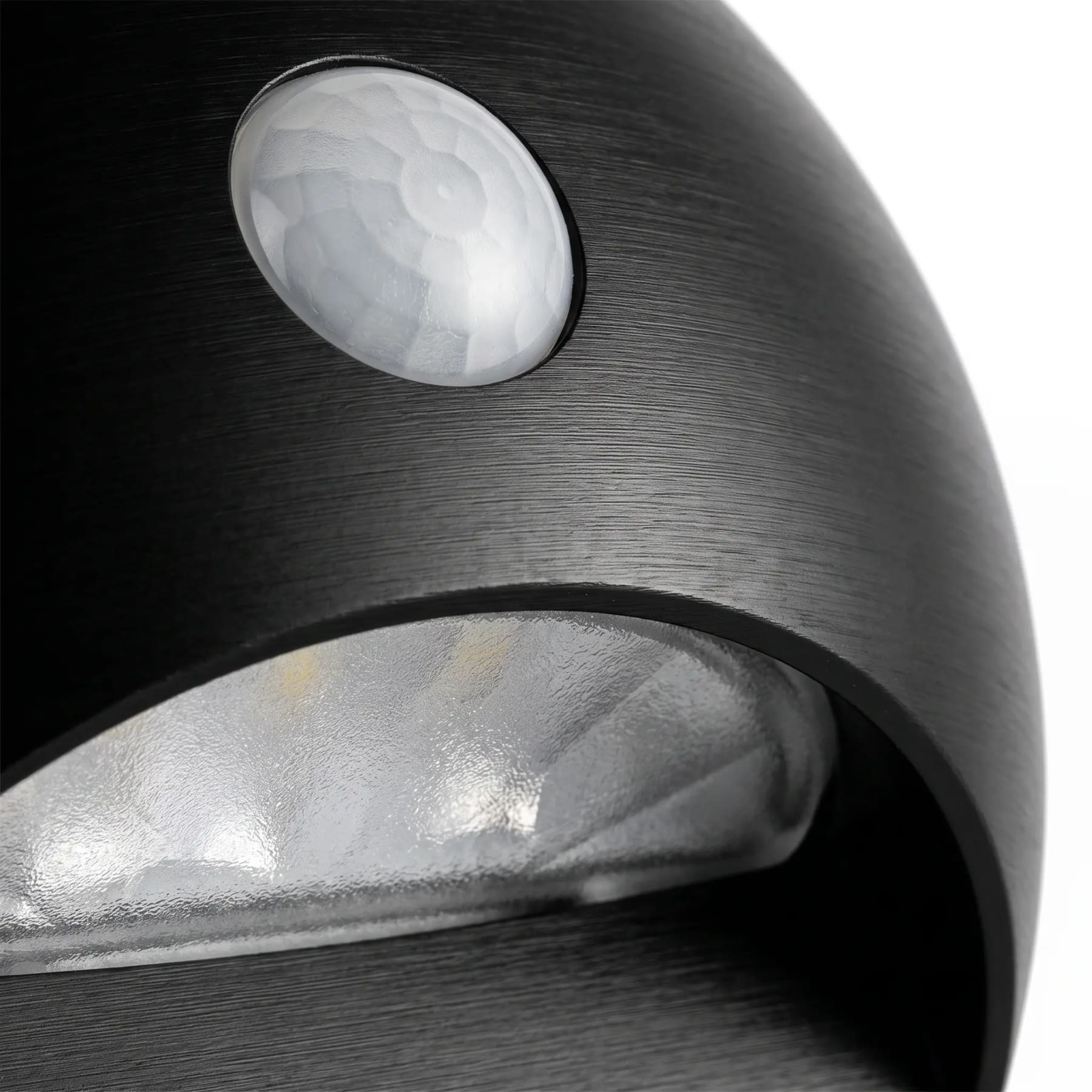 Contemporary Matte Black Metal Wall Sconce | Motion Sensor Lighting for Hallway 3