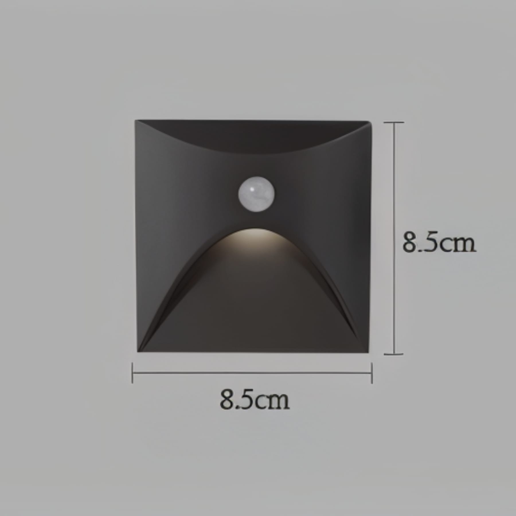 Contemporary Matte Black Metal Wall Sconce | Motion Sensor Lighting for Hallway 4