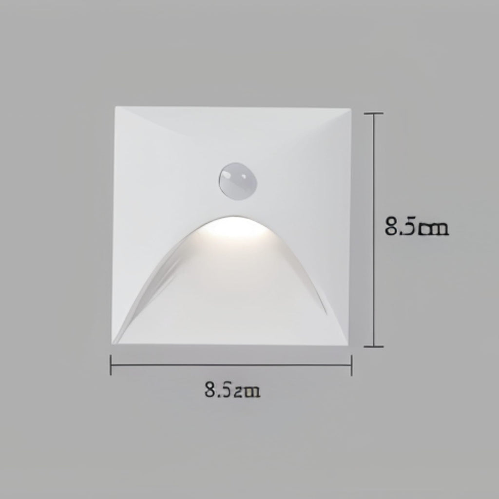 Contemporary Matte Black Metal Wall Sconce | Motion Sensor Lighting for Hallway 6