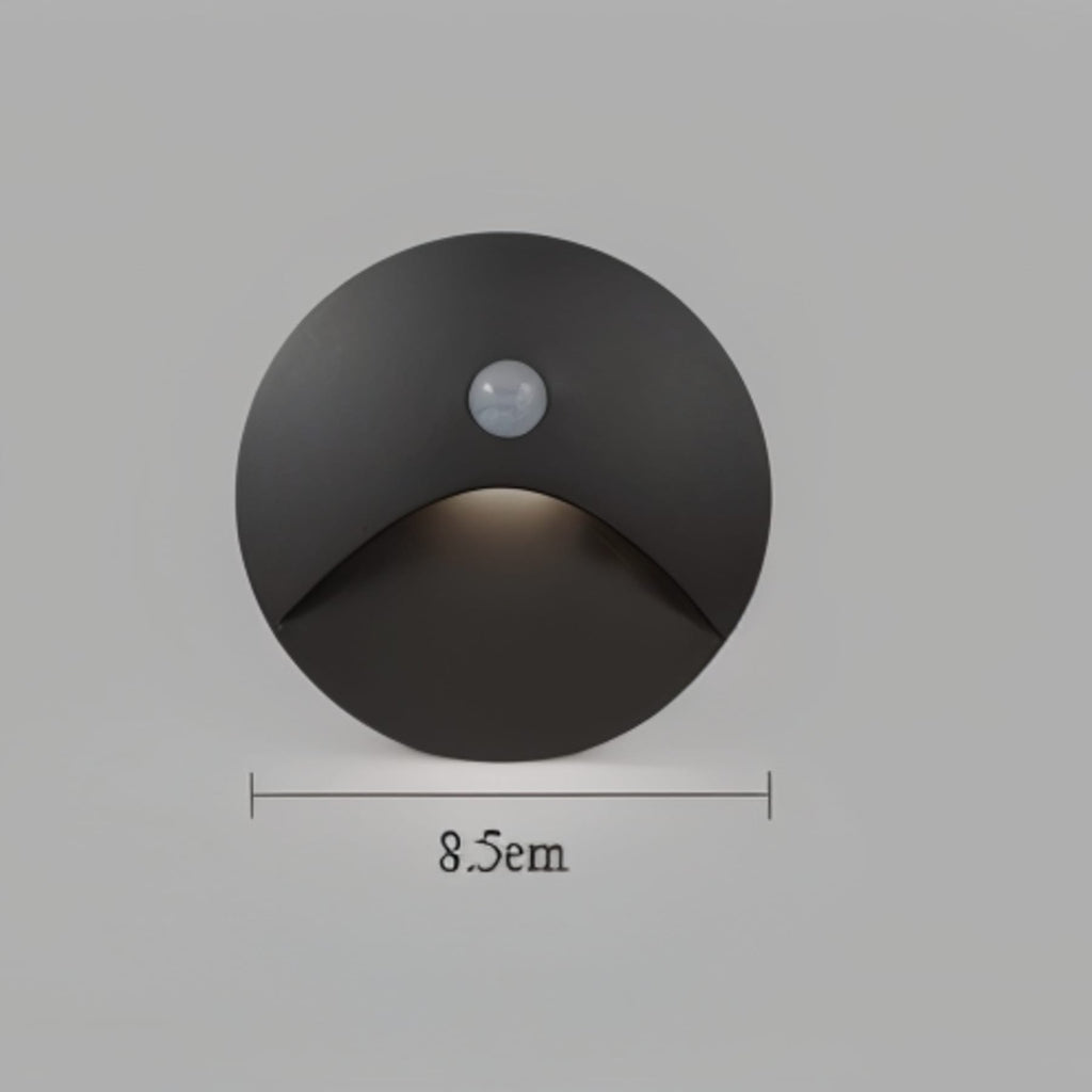 Contemporary Matte Black Metal Wall Sconce | Motion Sensor Lighting for Hallway 8