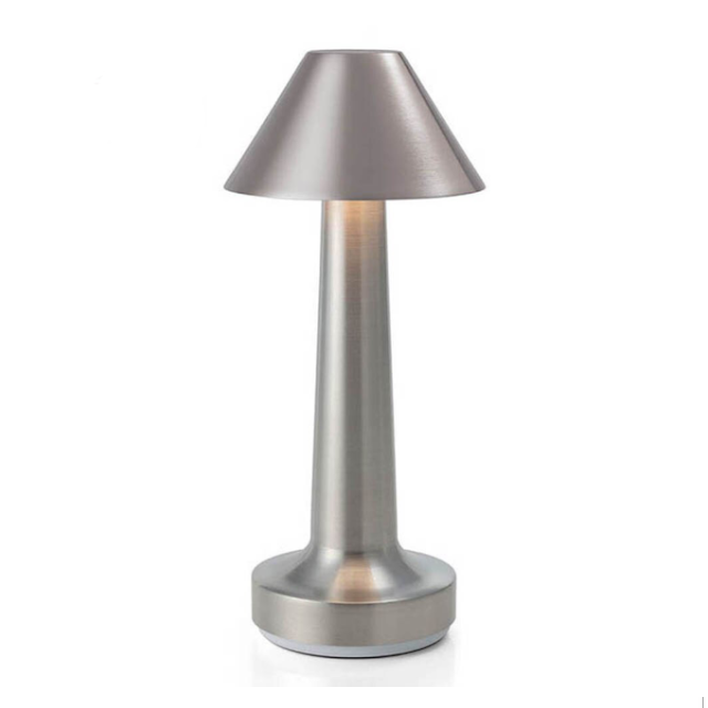 Contemporary Metal Cordless Table Lamp | LED with 3 Light Tones for Bedroom 4