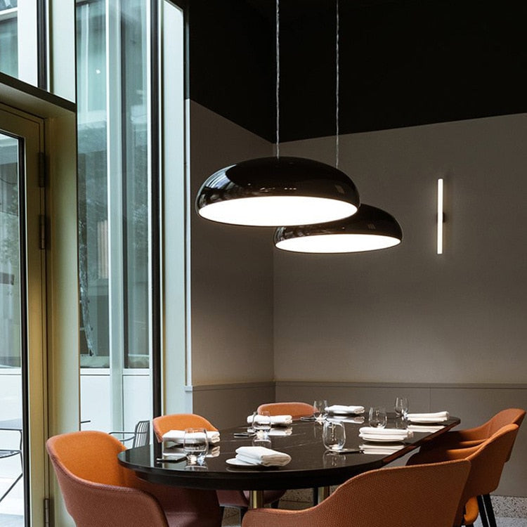Contemporary Metal Dome Pendant Light | Adjustable LED Hanging Fixture for Kitchen Island 8