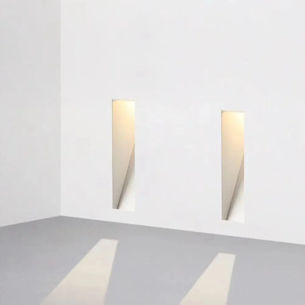 Contemporary Metal Frameless LED Wall Sconce | Motion Sensor Recessed Light for Hallway 4