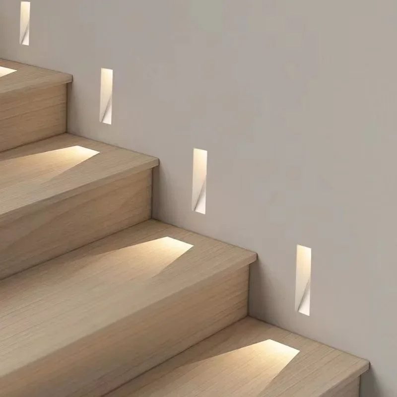 Contemporary Metal Frameless LED Wall Sconce | Motion Sensor Recessed Light for Hallway 5