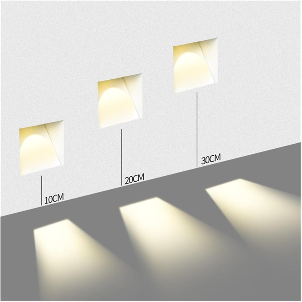 Contemporary Metal Frameless LED Wall Sconce | Motion Sensor Recessed Light for Hallway 6