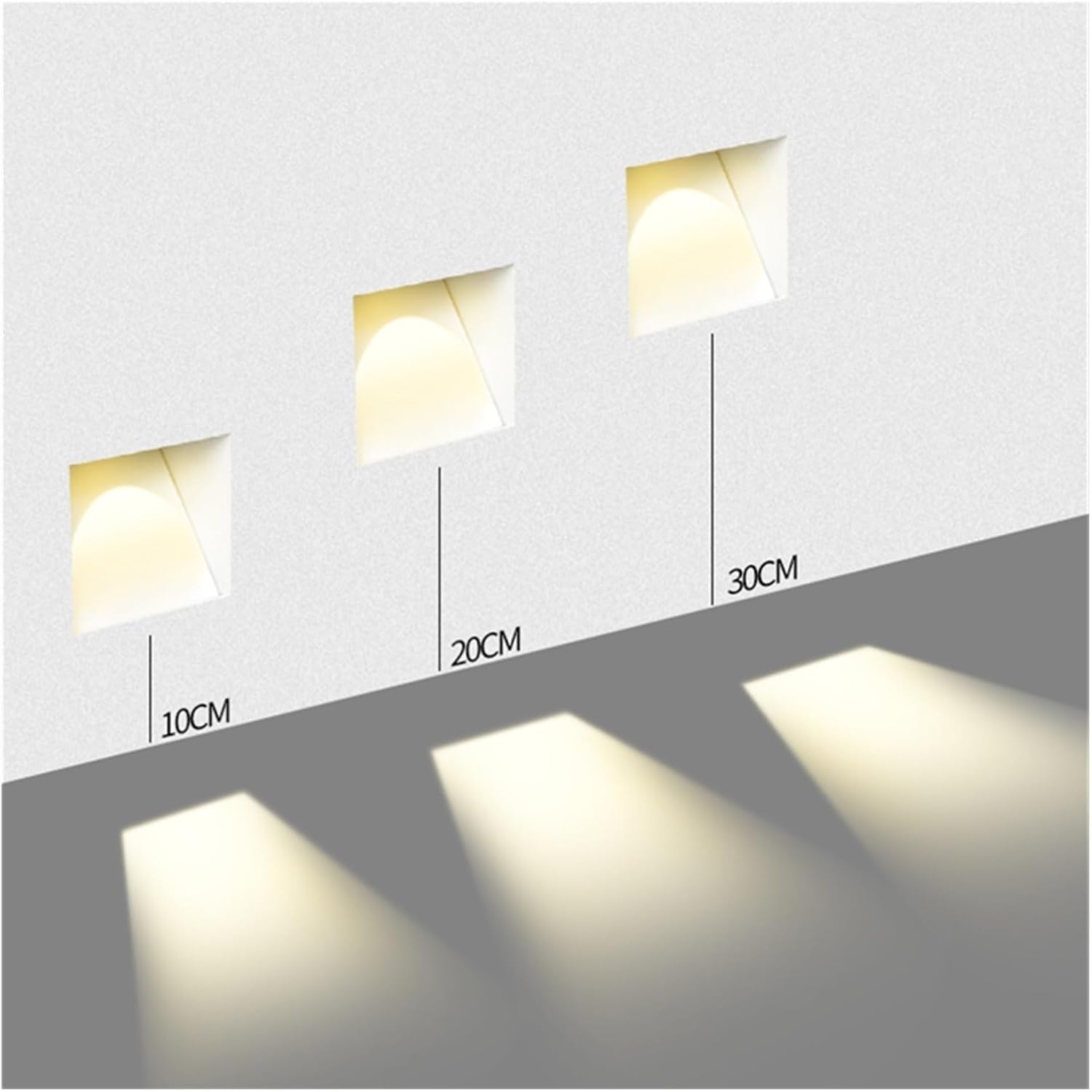 Contemporary Metal Frameless LED Wall Sconce | Motion Sensor Recessed Light for Hallway 6