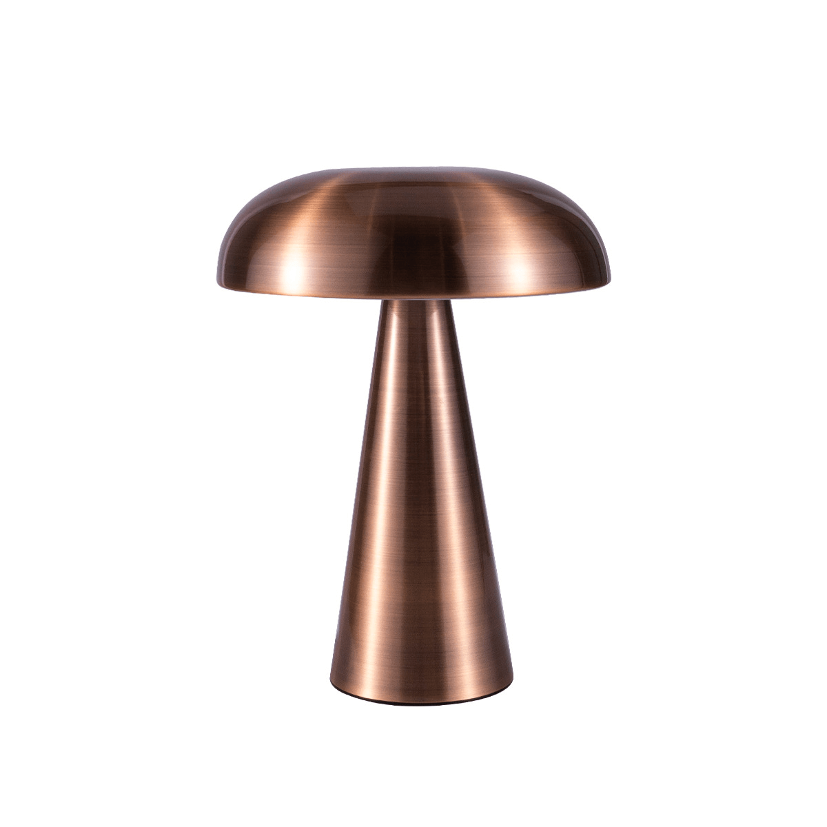 Contemporary Plated Metal Table Lamp | Rechargeable Touch Control Light for Bedroom 1
