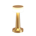 Contemporary Smooth Metal Cordless Table Lamp | Rechargeable Touch Control Light for Nightstand 0
