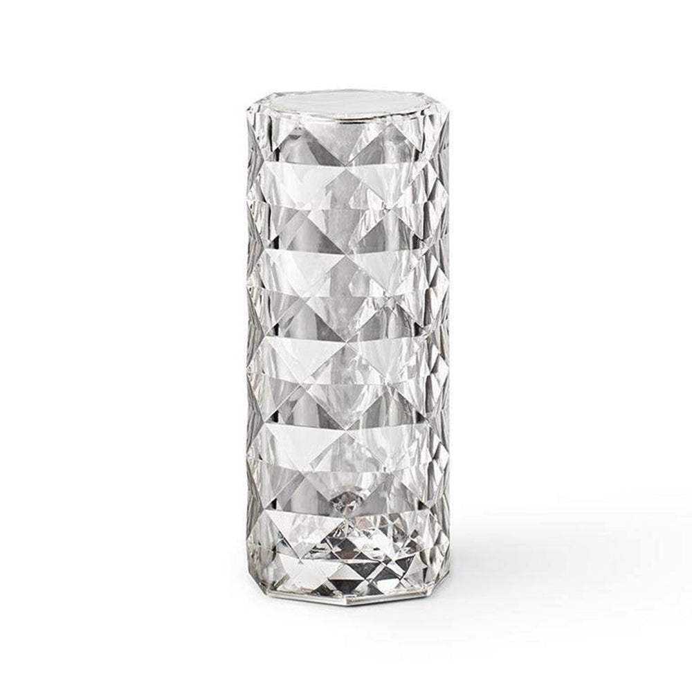 Contemporary Transparent Thermoplastic Crystal Table Lamp | Cordless Touch Control Light for Indoor Outdoor Use 1