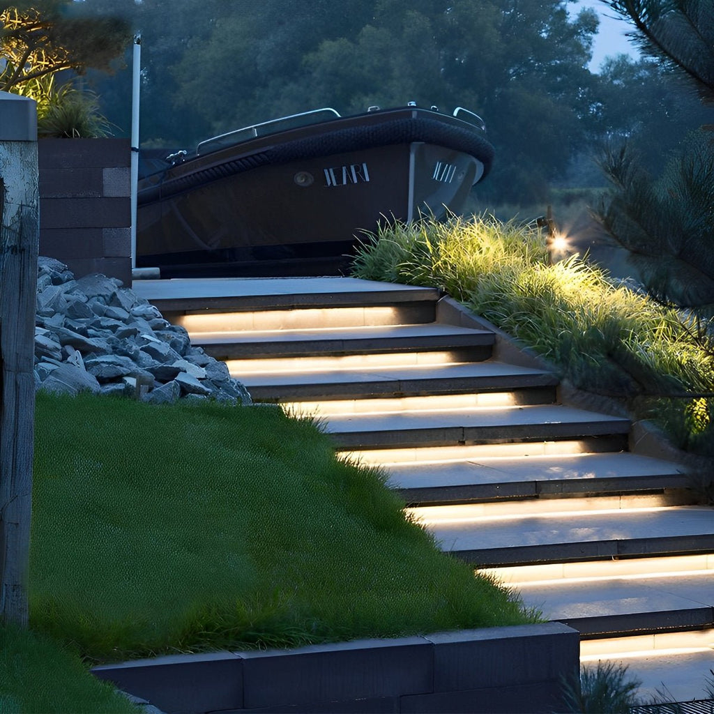 Contemporary Waterproof LED Strip Light | Flexible Recessed Illumination for Outdoor Garden 4