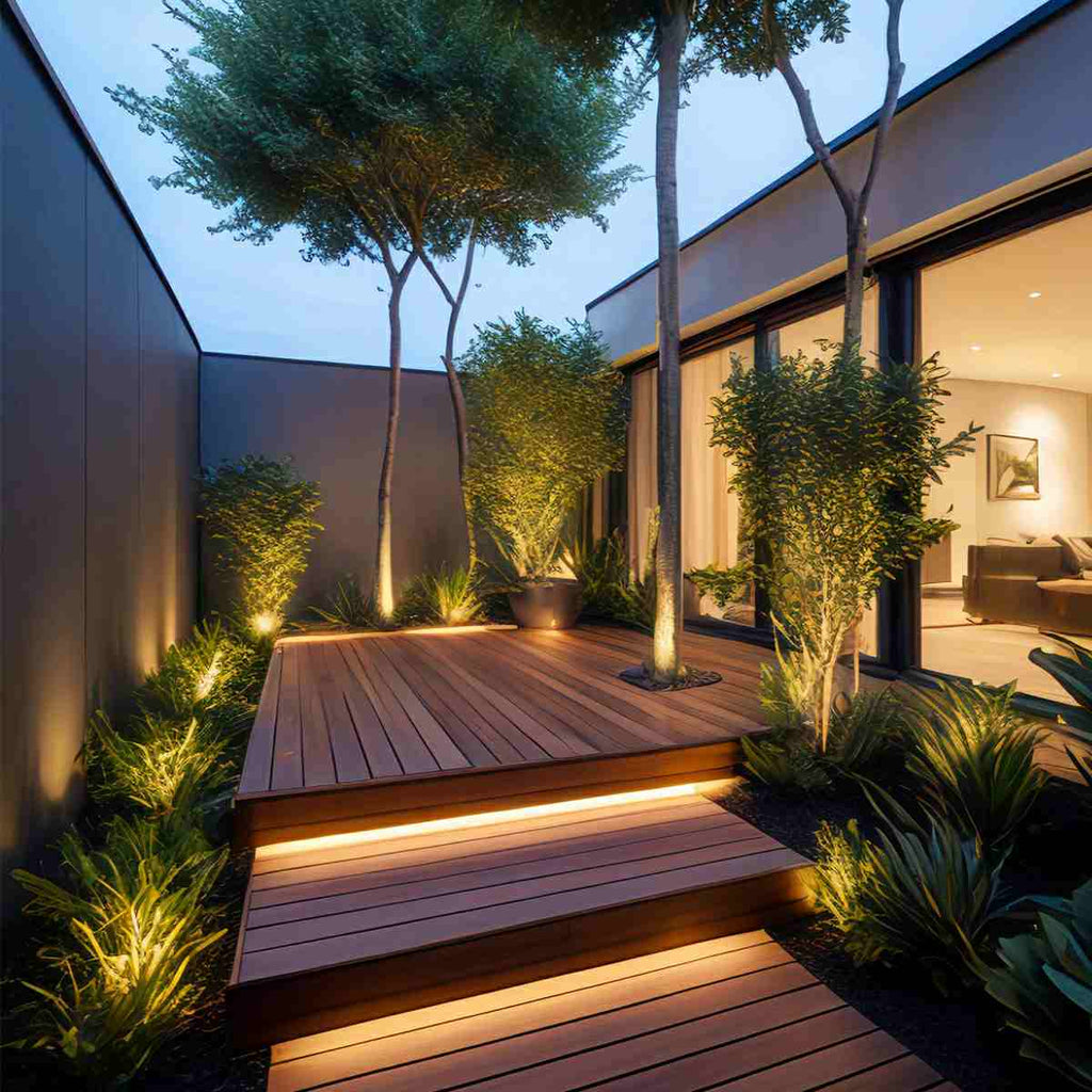 Contemporary Waterproof LED Strip Light | Flexible Recessed Illumination for Outdoor Garden 5