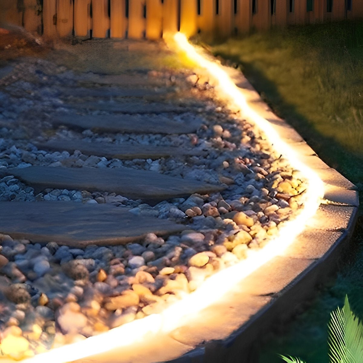 Contemporary Waterproof LED Strip Light | Flexible Recessed Illumination for Outdoor Garden 6